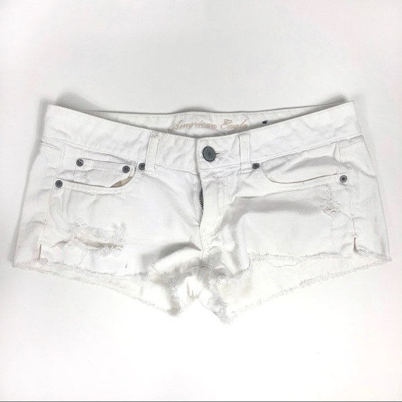 Three pair of distress jean denim shorts. … - Picture 6 of 7